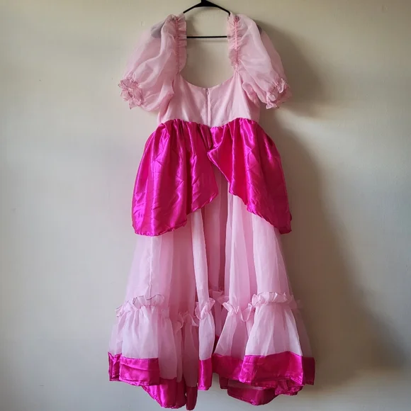 Selkie pink taffeta and satin princess dress - Picture 2 of 7